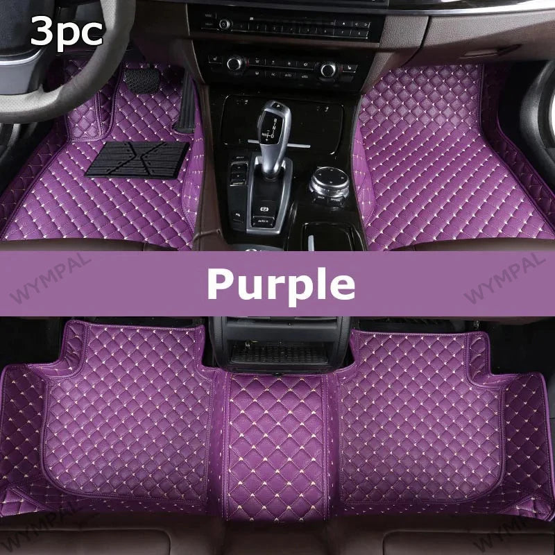 Car Mats Floor For Citroën C4 Cactus 2014~2020 Waterproof Leather Car Mat Fully Set Tapete Automotivo Para Carro Car Accessories