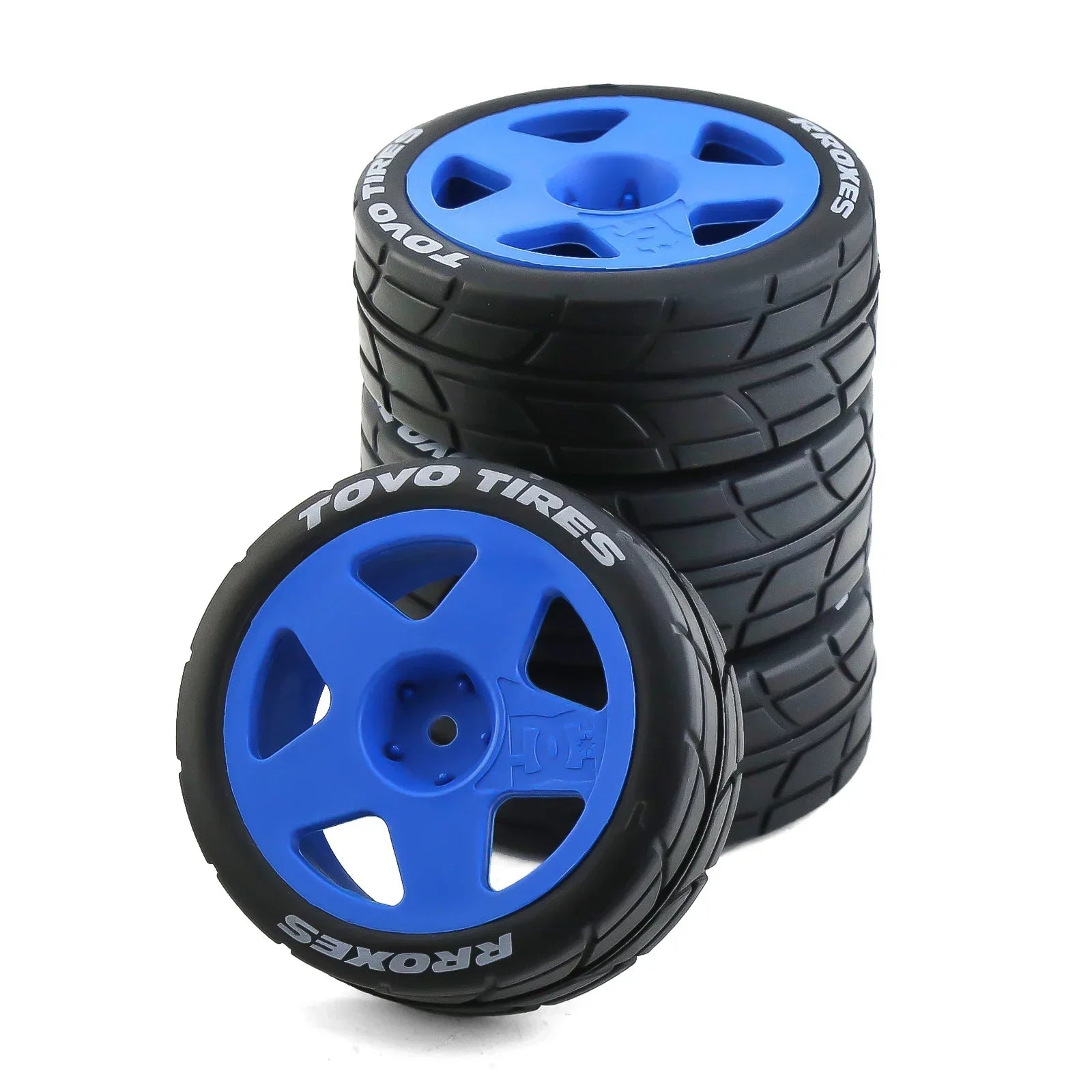 4pcs 65mm Rubber Tire Wheel Tyre 12mm Hex for Tamiya TT01 TT01E TT02 TT02B XV01 TA06 PTG-2 1/10 RC Racing Car Upgrades Parts