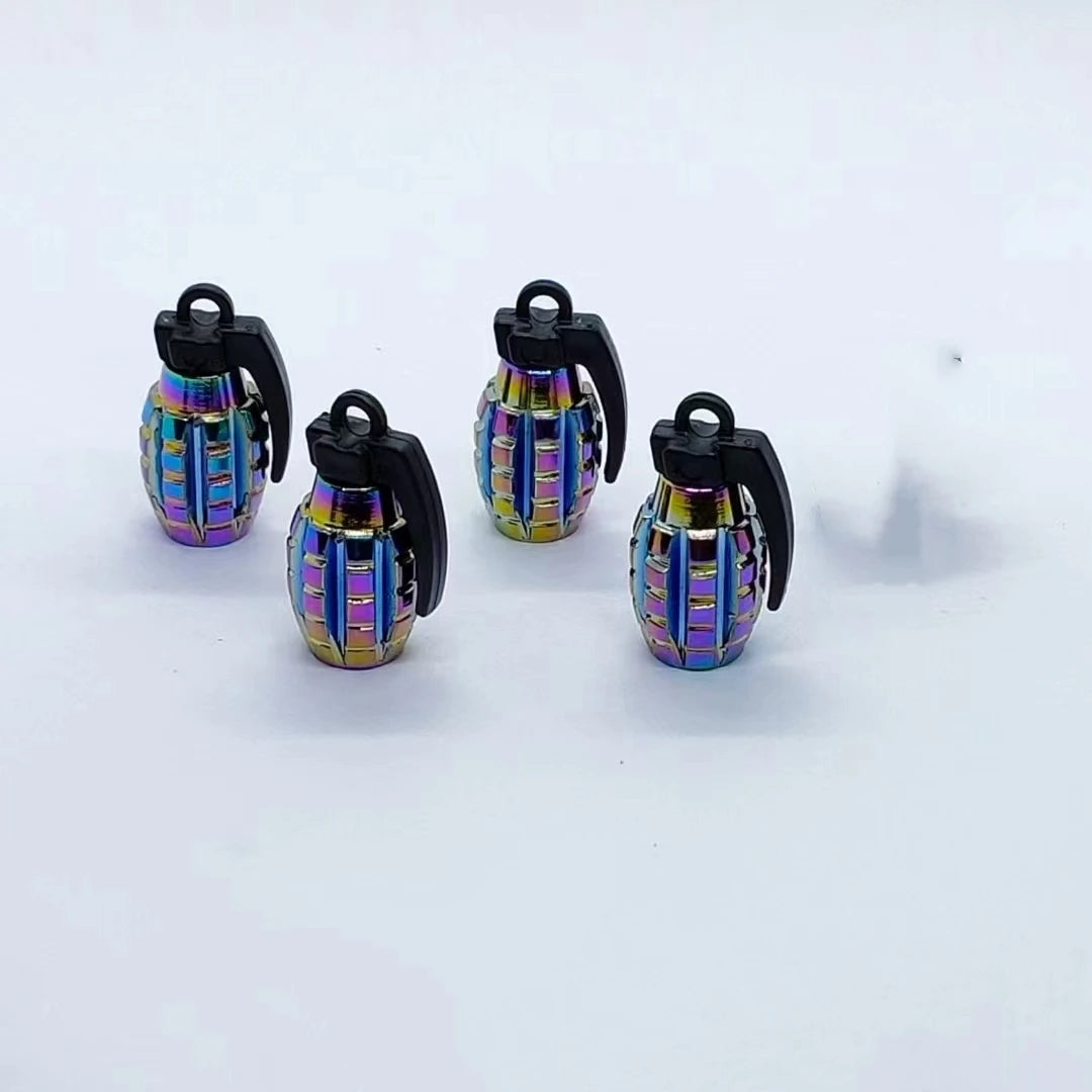 4pcs Aluminum Or Plastic Car Motorcycle Bike Truck Wheel Tire Valve Dustproof Valve-cap Cover Rim Valve Stem Cap Tornasol color