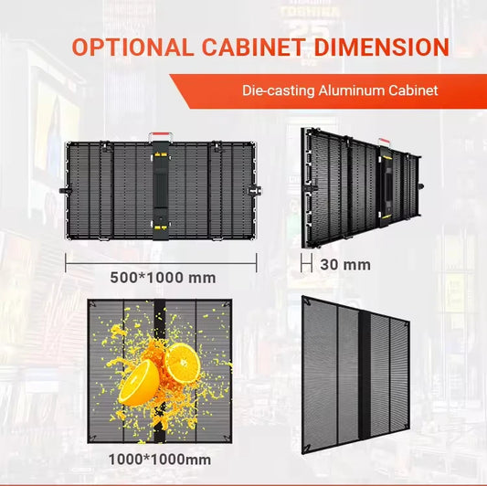 Advertising Pantalla Panel Film Glass Display Screen Indoor Ecran LED Transparent