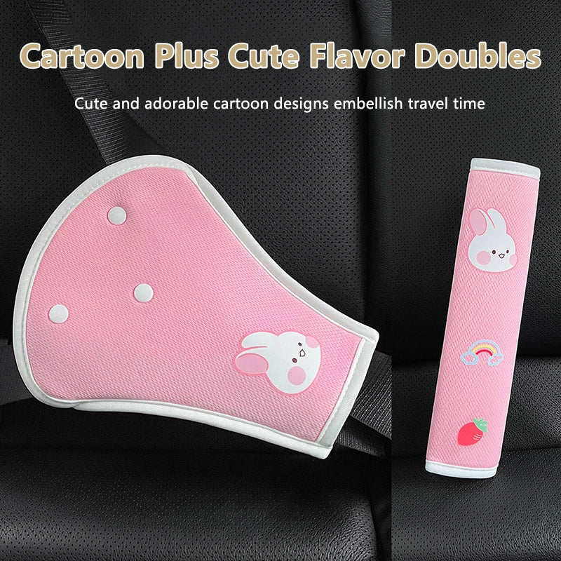 Interior Car Accessory for Enhanced Safety - Universal Adjustable Seat Belt Cover for Kids & Adults