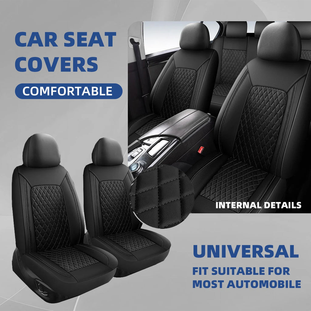 Car Seat Covers Full Set Front Split Rear Bench For Car Universal Cloth SUV Sedan Van Automotive Interior Covers  0910