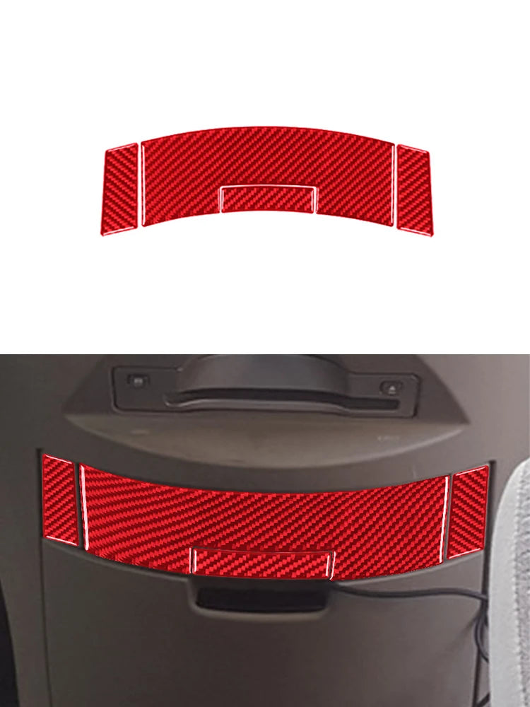 Carbon Fiber Red Sticker Car Interior Accessories For Nissan Quest 2004 2005 2006 Center Control Panel Dashboard Decorative Trim
