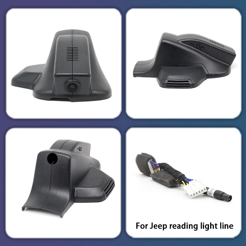 Dash Cam for Jeep Compass (2nd Gen) 2018 2019 2020 2021 2022 2023 2024 2025, Car DVR Camera WIFI Connection APP Control, Dashcam