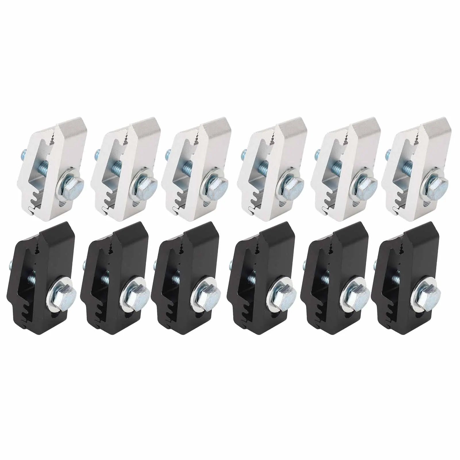 6Pcs/Set Aluminum Truck Bed Mounting Clamps Fasteners Kits 1112514 For Trucks Roof Covers And Camper Accessories