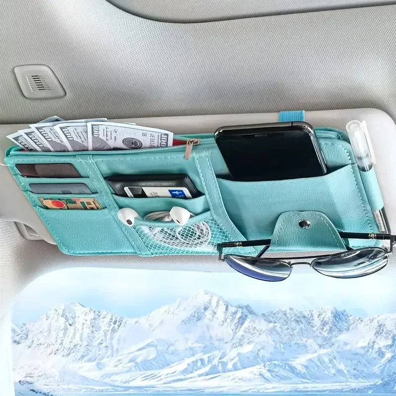 Organizador de visera para coche, soporte para gafas de sol, accesorios para visera de camión, organizador interior de visera para camión, accesorios para coche