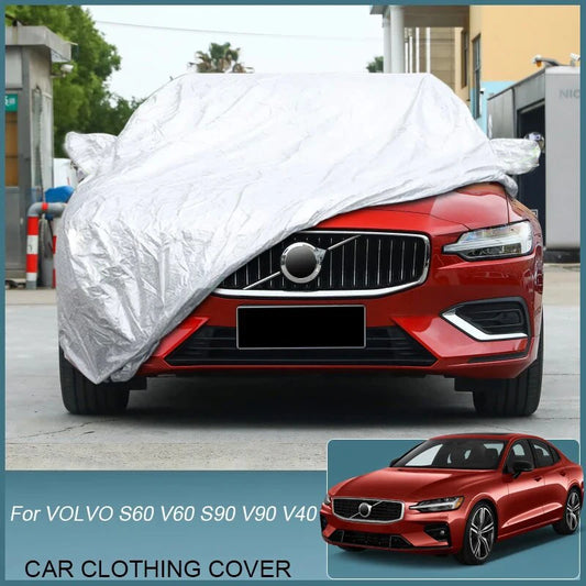 Car Cover For VOLVO V90,S60,S90,V40,V60 Auto Dustproof Anti-Rain Snow WaterproofCar cover Oxford clothing