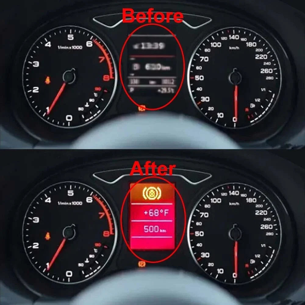 Car VDO Dashboard LCD Display Screen For Audi A3 A4 A6 Volkswagen Passat Seat Car Dashboard Screen Accessories