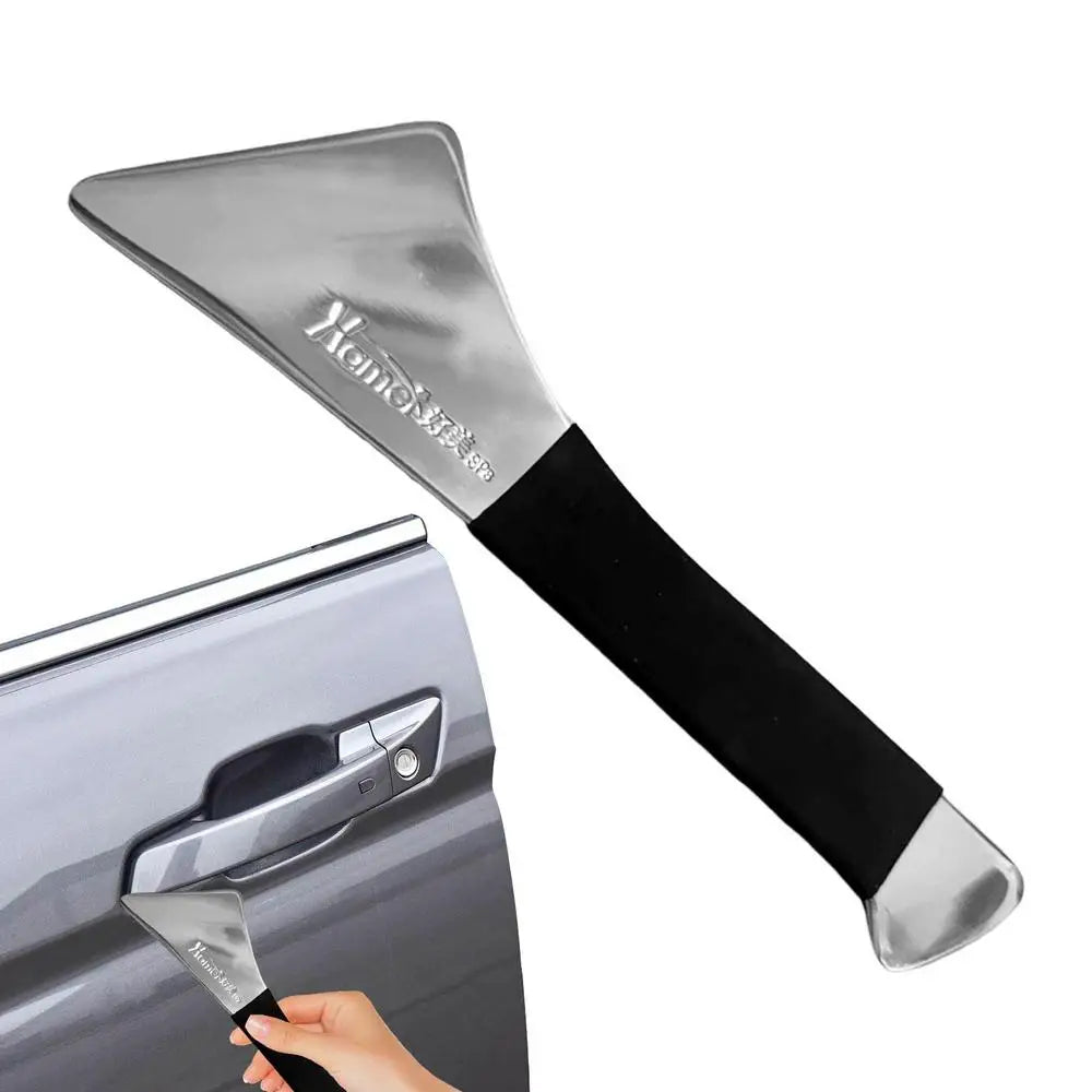 Stainless Steel Skid Plate Car Audio Modification Door Center Console Rearview Mirror Removal Skid Plate Metal Crowbar Tools