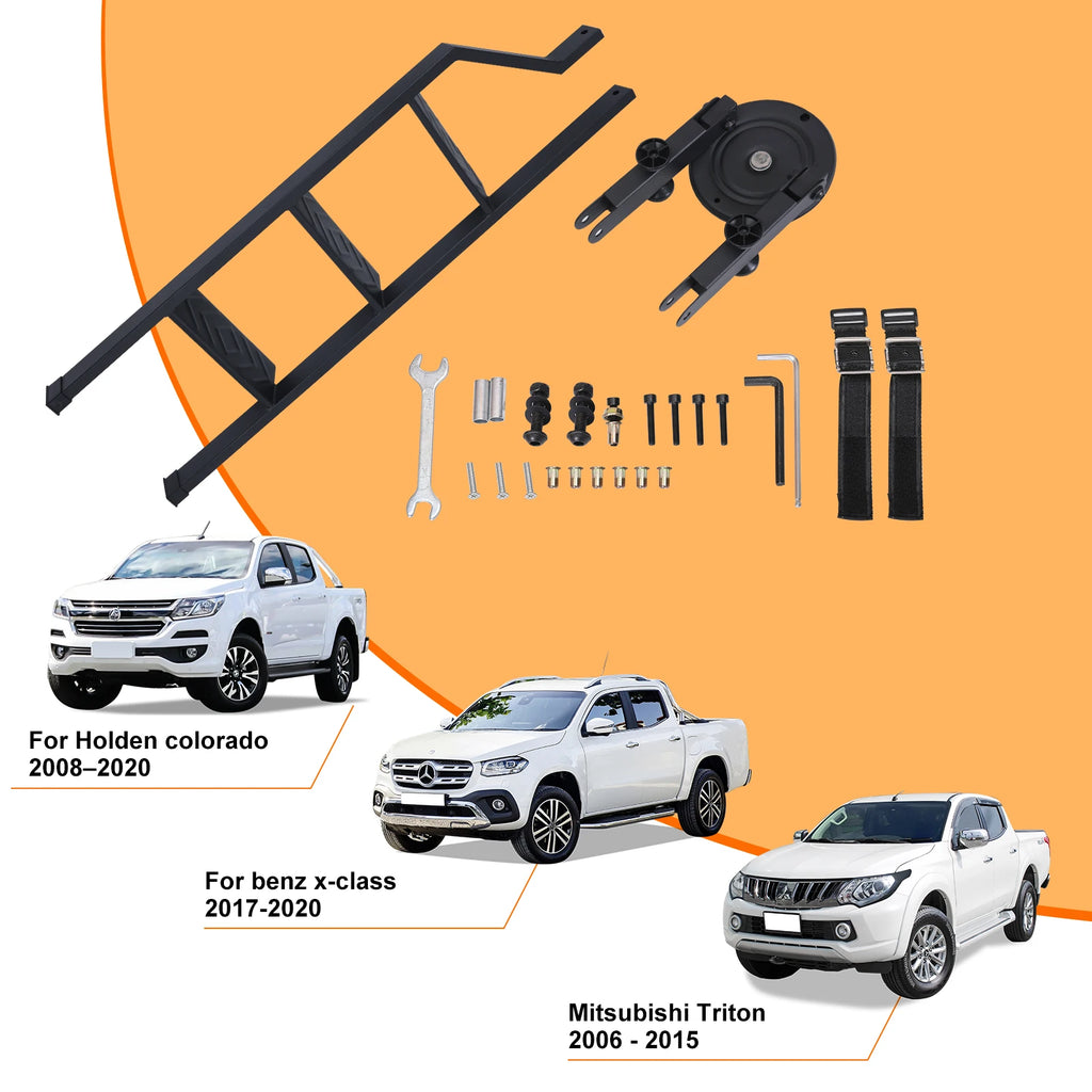 Universal Tailgate Ladder For Pickup Truck Car Rear Door Ladder Tailgate Folding Ladder Auxiliary Ladder 100cm