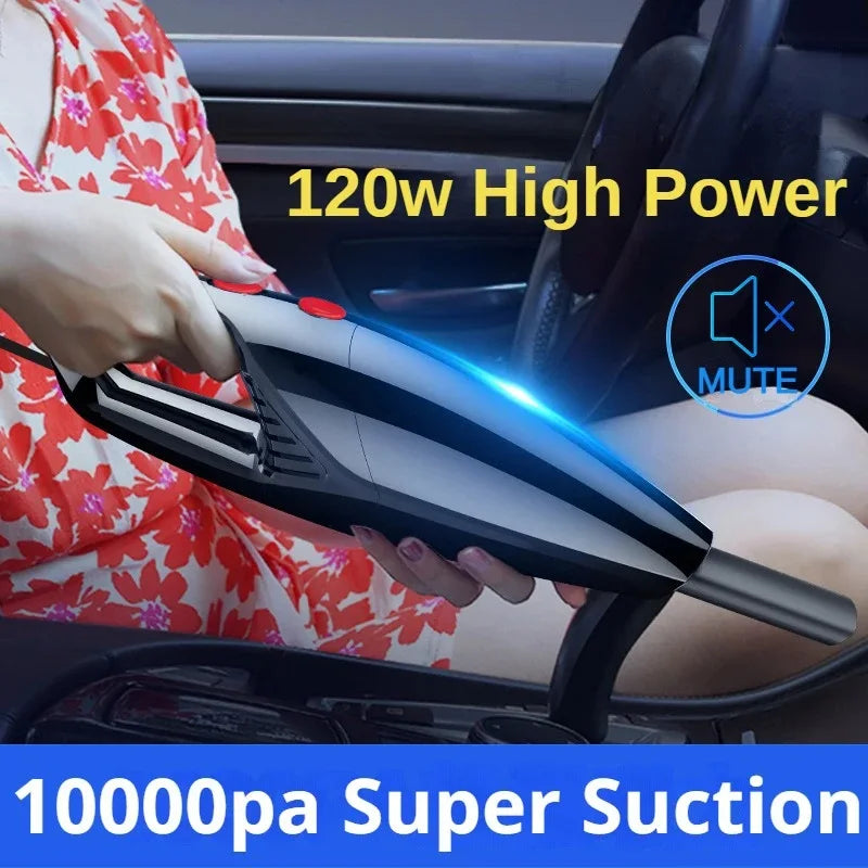 10000Pa Car Vacuum Cleaner High Suction for Car Wet and Dry Dual-use Vacuum Cleaner Handheld 12V Mini Car Vacuum Cleaner