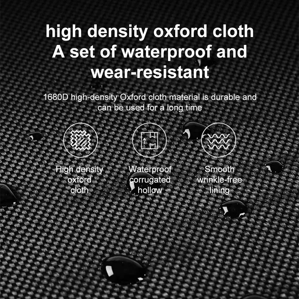 Large Capacity Waterproof Oxford Car Trunk Organizer - Foldable Storage Bag with Handles for Fishing & Camping Gear