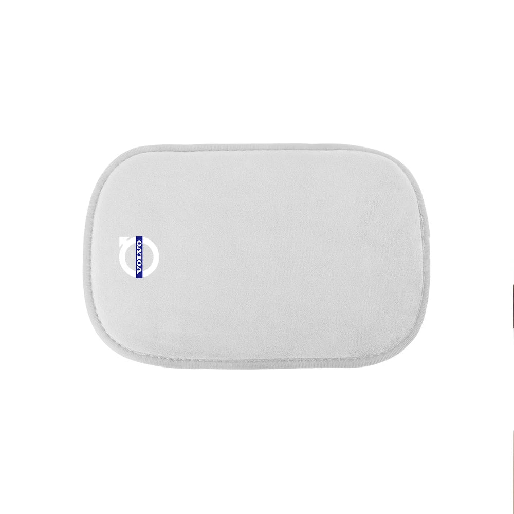 1PC Central Console Hand-held Fur Leather Protection Mat Auto Armrests soft Storage Box Pad For Volvo RDESIGN Auto Accessories