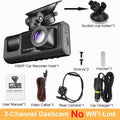 3 Lens Car DVR Camera HD 1080P Inside Vehicle Dash Cam Three Way Front and Rear DVRs Recorder Video Registrator Dash Camcorder