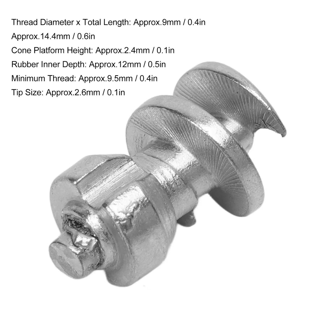 Car Wheel Tyre Studs Sturdy Increase Stability Anti Slip Tungsten Steel Aluminum Silver Screw Snow Spikes for Truck
