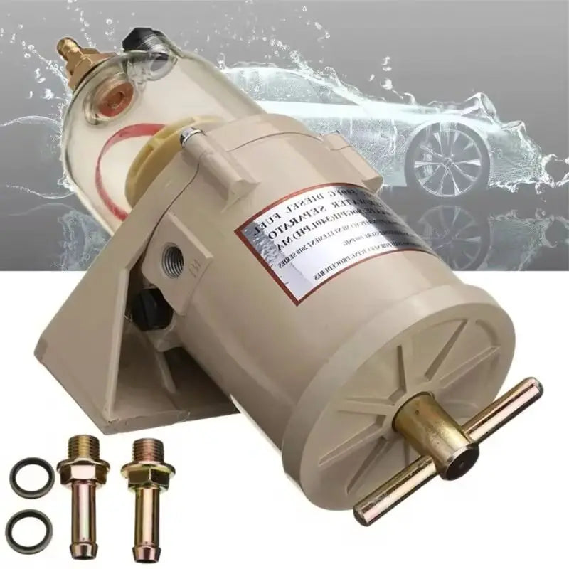 500FG 500FH Fuel Filter Marine Engine Fuel Diesel Fuel Filter Oil Water Separator 90GPH for Trucks Light Trucks Large Cars Boat