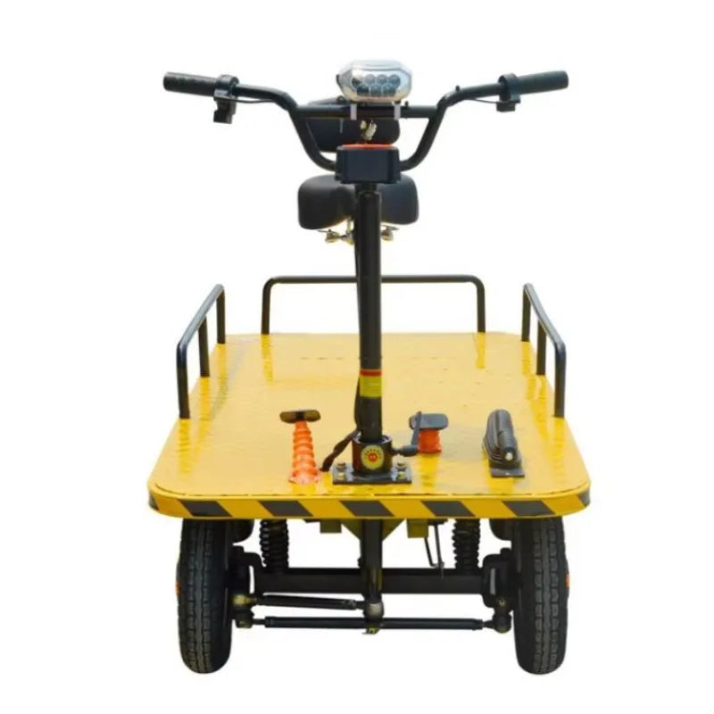 High Load Flatbed Trolley/garden Tool Cart Car Electric Flat Cargo Electric Flatbed Truck Handling Warehouse Cargo Pulling