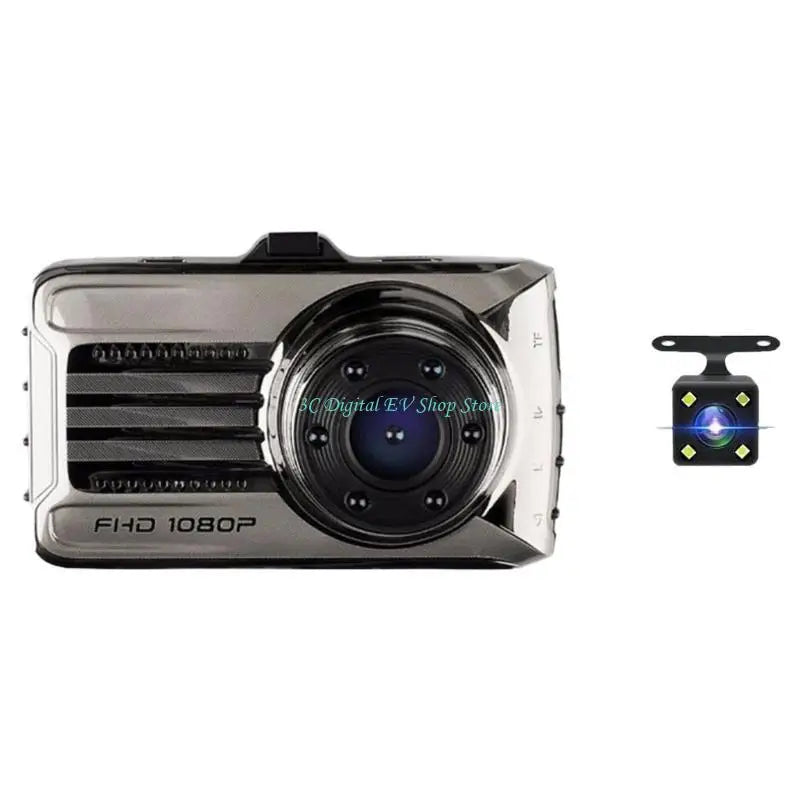 E74D Dashing Camera Front and Rear 1080P Dashing Camera in Car Camera Dashboard Camera Dashcam for Car Recording Monitoring