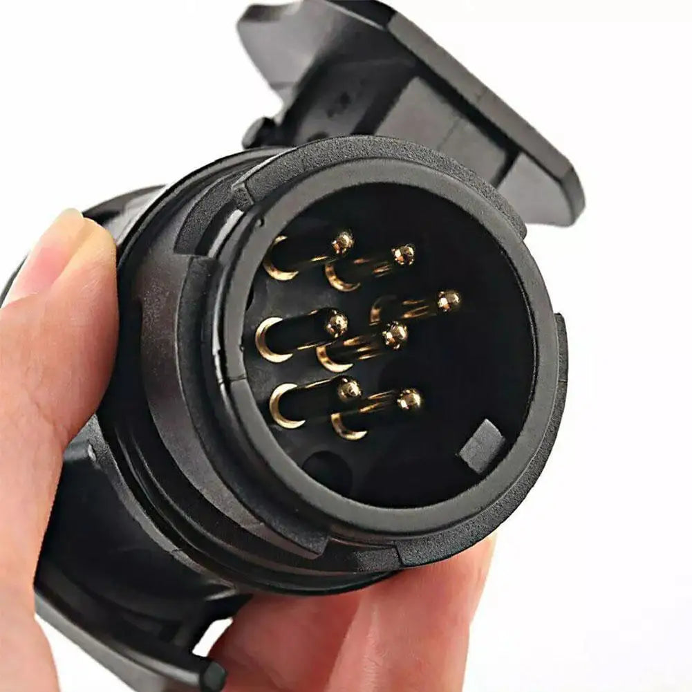 13 To 7 Pin Trailer Truck Electric Towing Converter Tow Bar Plug Adaptor Socket Car Accessories