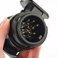 13 To 7 Pin Trailer Truck Electric Towing Converter Tow Bar Plug Adaptor Socket Car Accessories