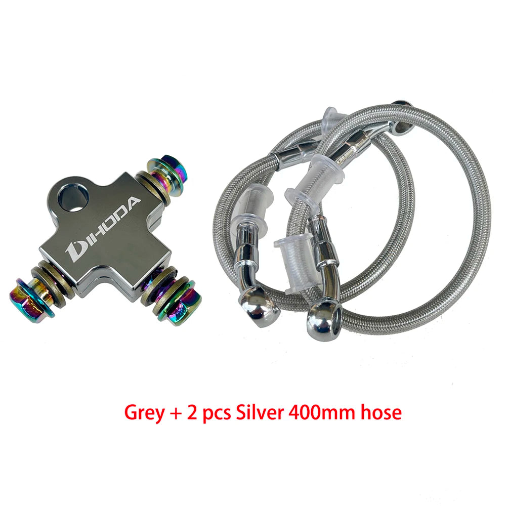 Accesorios para motocicleta, una pieza, adaptador de freno AVT con dos piezas, conector de 400 mm, manguera hidráulica para Yamaha, Honda, Suzuki, Sherco
