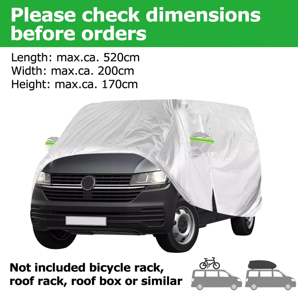 Waterproof Car Covers Outdoor Full Car Cover Sun Protector Fit For VW Transporter T3/4/5/6 Truck Snow Rain Dust Proof Car Cover