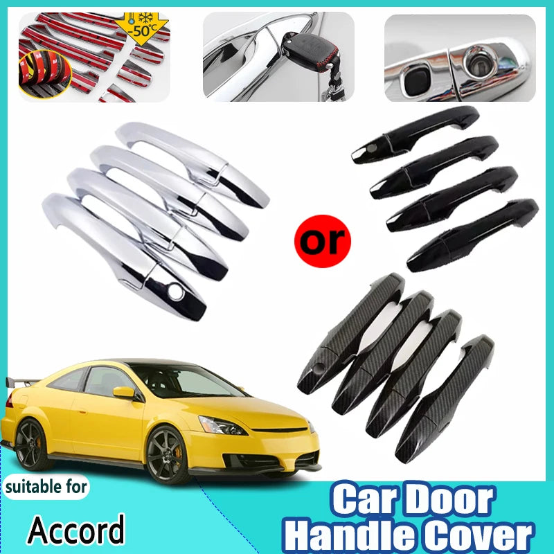 For Honda Accord JDM 2003 2004 2005 2006 2007 Accessories Grip Vehicle Auto Door External Handle Anti-Scratches Car Accessories