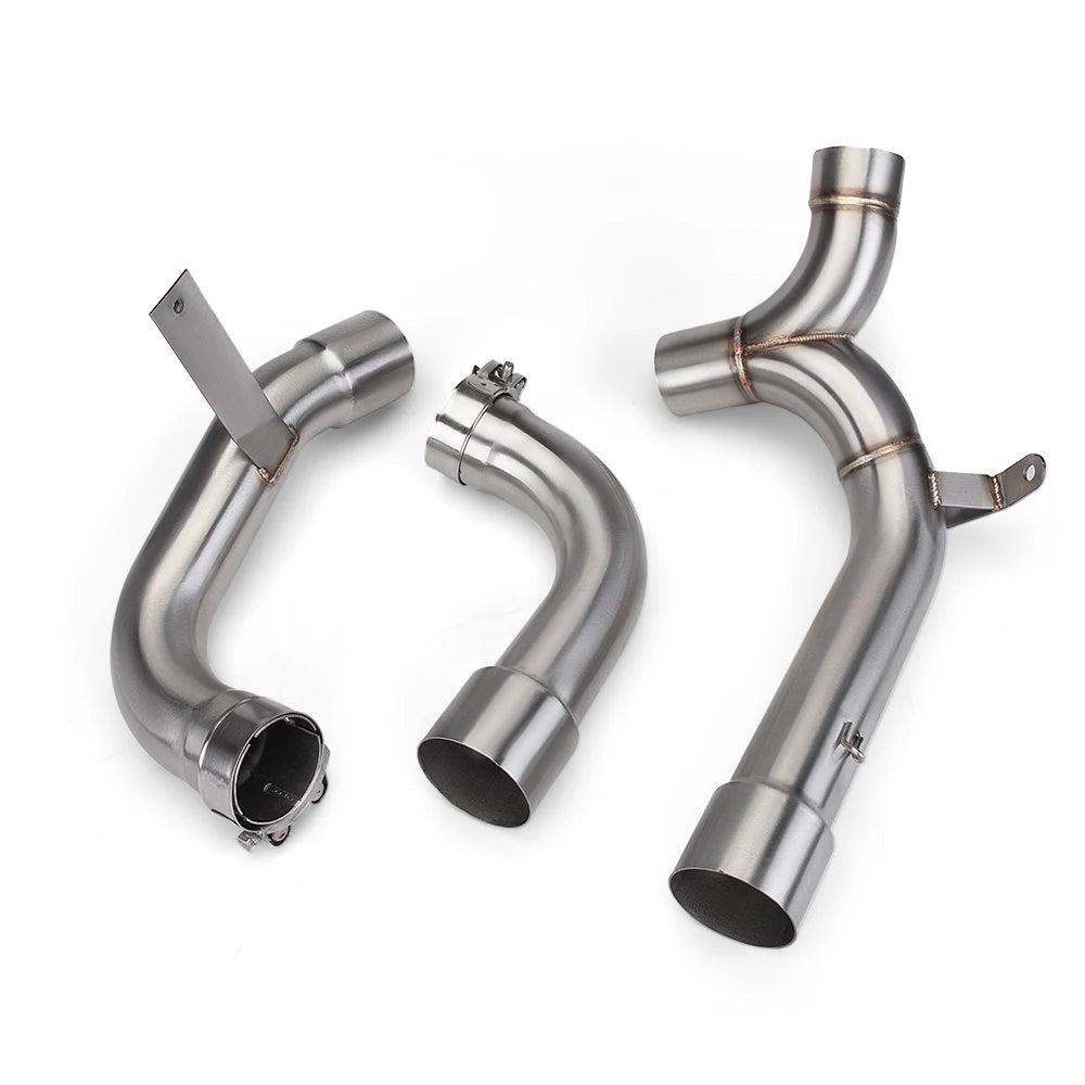 For Multistrada 1200 / S 2010 2011 2012-2014 MTS 1200 Escape Decat Pipe Motorcycle Exhaust Link Pipe Catalyst Delete Pipe