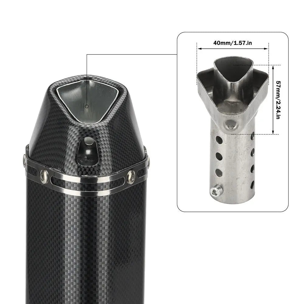 Universal Motorcycle Exhaust Muffler Escape Moto Tube  For yamaha r15 crf 230 tmax500 CB400 cb650f