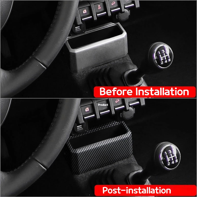 For Suzuki Jimny  2019-2025 Car Interior decoration modification of the central control water cup storage box accessories