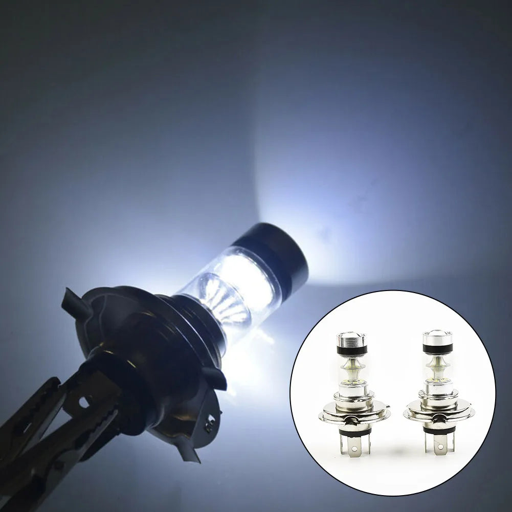 2*Car H4 8000K High/Low Beam 20-LED Fog Light Driving DRL Bulb White Lamp Fog Lamp Driving Light For Auto Car Accessory