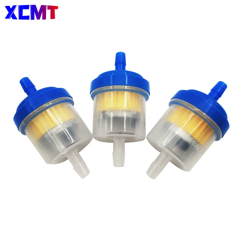 Motorcycle 5 Pcs Engine Carb Oil Gasoline Liquid Fuel Filter Oil Filter Gas Petrol Filters For KTM Honda Suzuki Kawasaki Etc