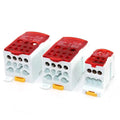 Bloque de terminales de riel DIN dividido eléctrico, caja de conexiones, cable de alimentación, conector eléctrico UKK80A, 125A, 160A, 250A, 400A y 500A