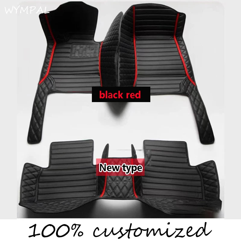 Car Floor Mats For Chrysler 300 300C 2004~2010 Non-slip Carpets Leather Floor Mat Rugs Pad Car Accessories Anti-dirt pad 2008