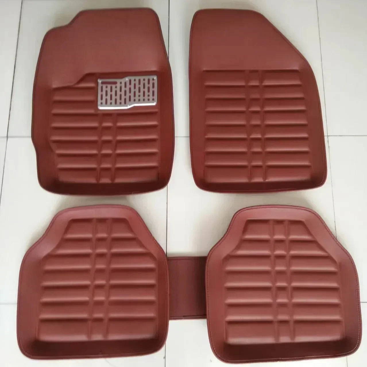 5pcs AutoFloor MatsFoot Rugs Carpets Car StylingFor Duster Premium Full Set Carpet FloorCreasing MarksMat LeatherCar Accessories