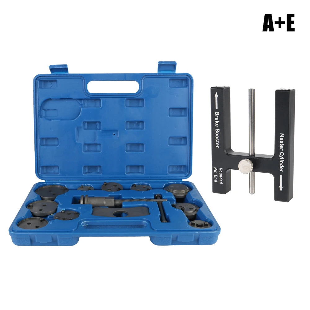 1/12/13PCS Car Disc Brake Pump Caliper Removal 10 Piston Adapter Compressor Set Rewind Back Brake Repair Tools Auto Accessories