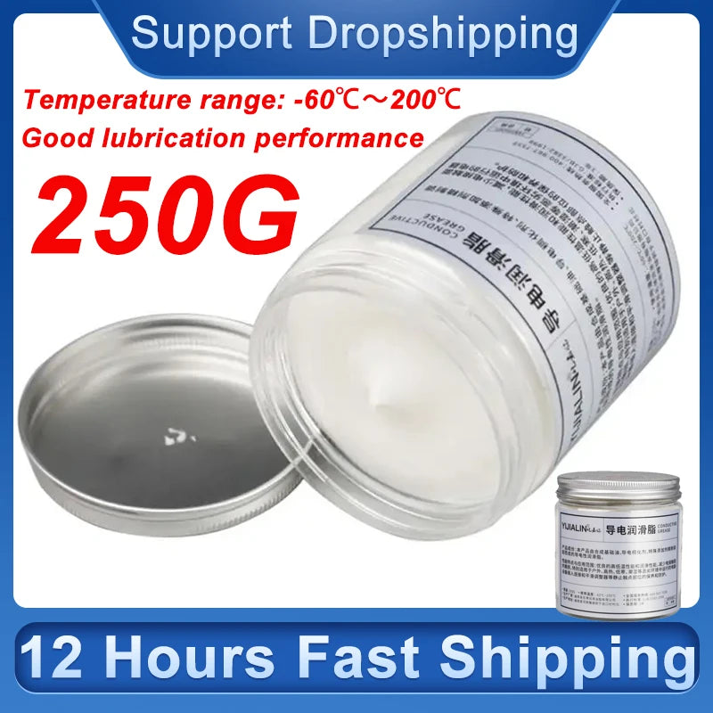 Grasa dieléctrica resistente al calor, grasa eléctrica profesional, impermeable, 8.82 oz, grasa automotriz para electrónica, bujías y