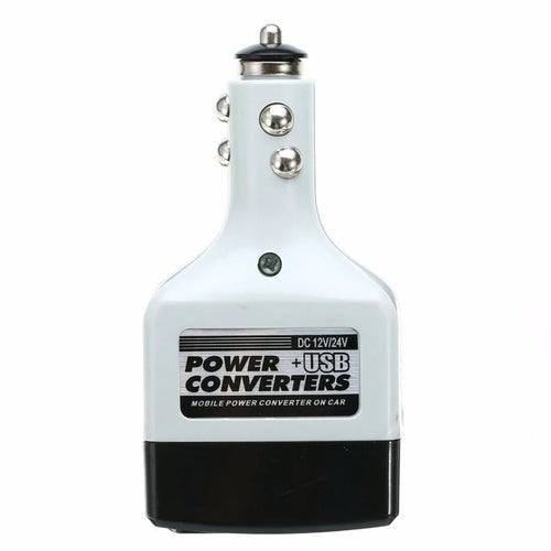 1PCS Portable Car Charger 12V/24V To 220V DC To AC Car Power Converter Adapter Inverter Plug Outlet Charger Car Electronics