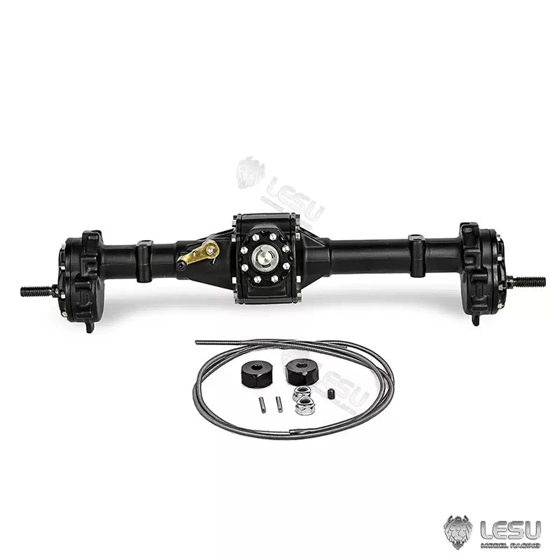 LESU RC 1/10 Front And Rear Axle With Differential And Diff Lock For 1/10 RAVE-UM406 RC Off-road Light Truck Accessories Parts