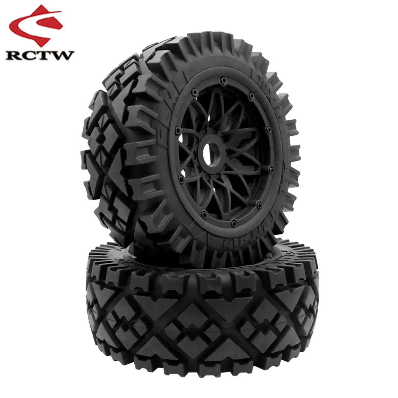 All Terrain Super Wear-resistant Complete Tyre Rear or Front Wheel Tire Set for 1/5 HPI ROFUN ROVAN KM BAJA 5B SS Rc Car Parts