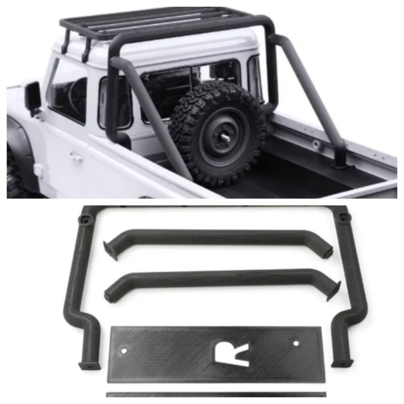 Rear Bucket Roll Cage for 1/10 RC Crawler Car Traxxas RD110 2Door Pickup Accessories