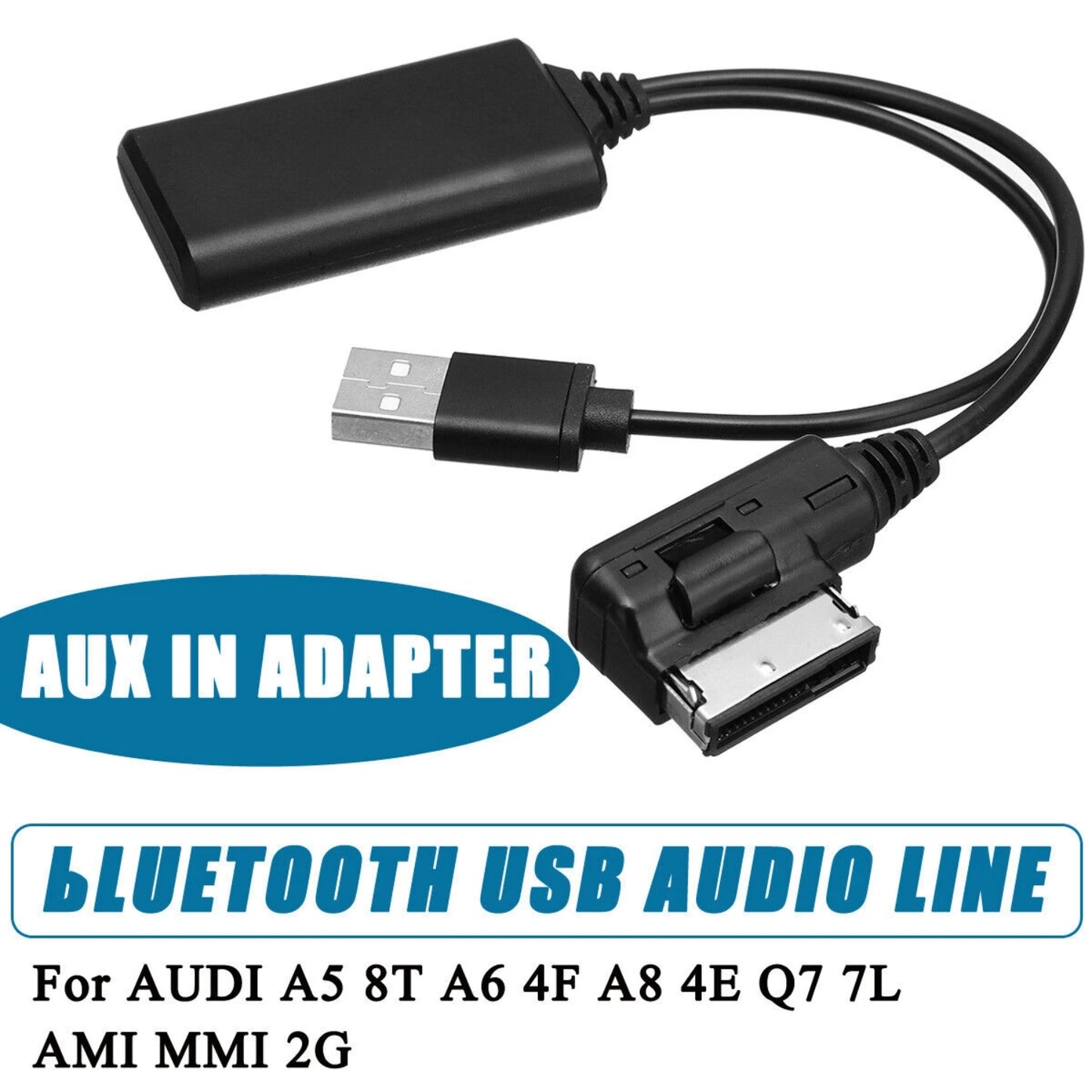 Wireless Bluetooth Receiver Module Music Interface AUX Audio Cable Adapter For Audi Q7 A5 A6 A8 AUX Adapter Music Audio Stereo