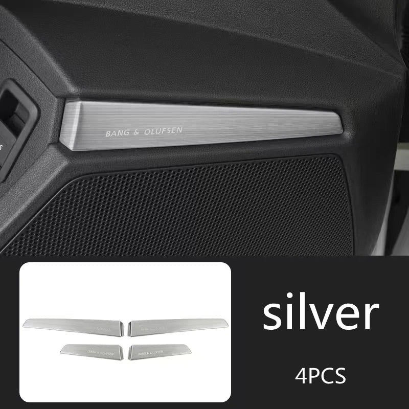 For Audi A3 8Y 2021 2020 Car Interior Decoration Stickers Door Audio Speaker Cover Protective Sticker  Accessories