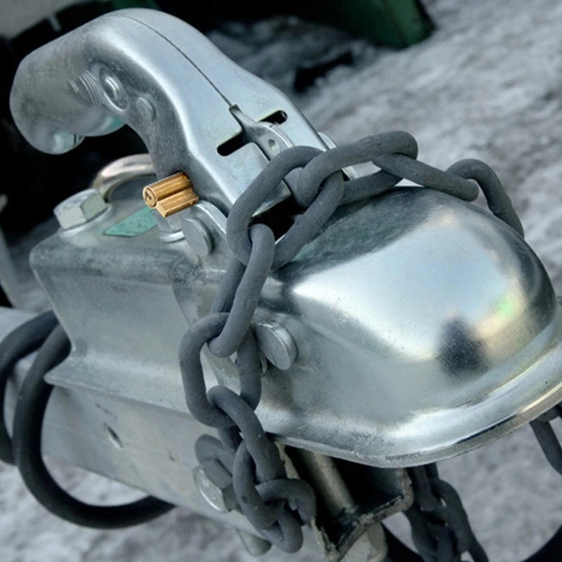 Bloqueo antirrobo para enganche de remolque con 2 llaves para caravanas, vehículos recreativos, camiones y barcos.