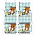 Rilakkuma Car Floor Mats Carpet Set of 4 Anti-Slip Universal Automotive Floor Mat Fit for Mid Trucks
