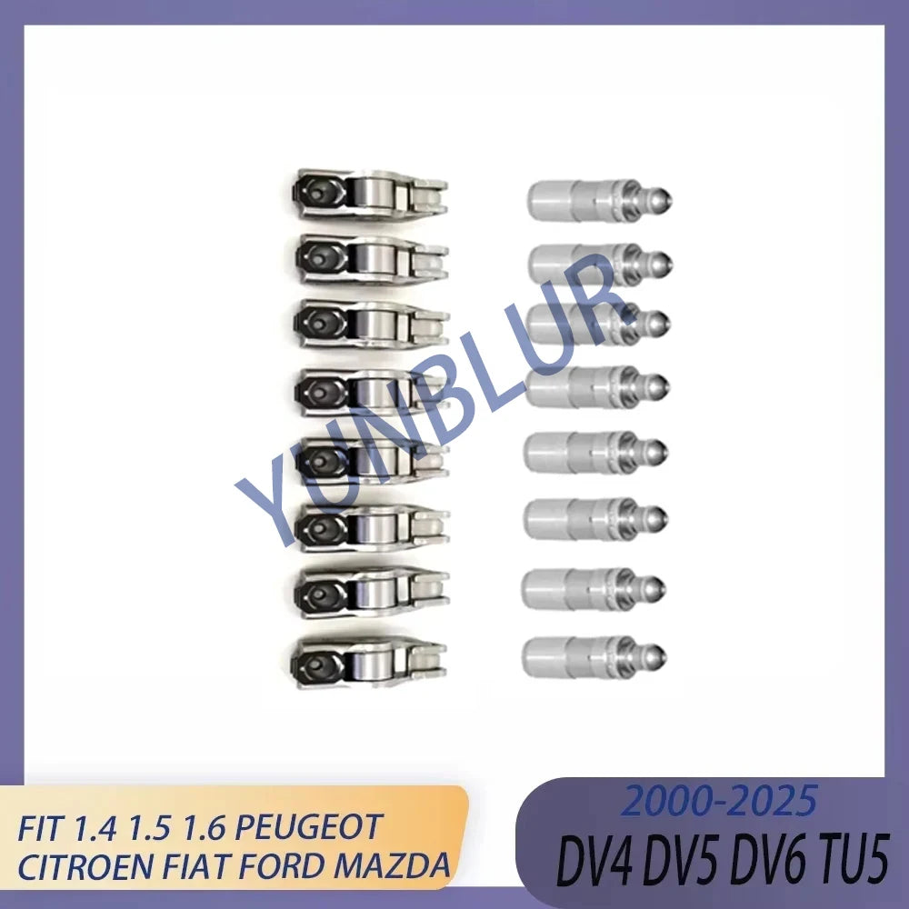 Engine Parts Rebuilding Rocker Arm / Valve Lifters Set Kit Fit 1.4 1.5 1.6 L DV4 DV5 DV6 For Peugeot Citroen C3 Fiat Ford Mazda