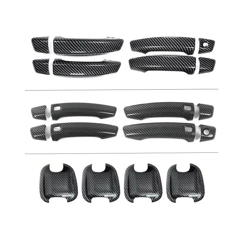 For Audi A3 8V 2014 2015 2016 2017 2018 2019 2020 Car Accessories Interior Carbon Fiber Door Pull Handles Cover Trim