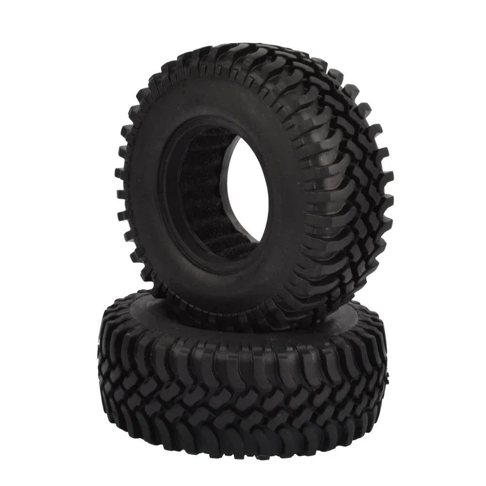 4PCS 100mm 1.9 inch Rubber Tires With Foam Inserts for 1:10 RC Rock Crawler Axial SCX10 D90 D110  Tamiya CC01 1.9 Inch Tyres