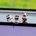 1 Set Auto Interior Dashboard Accessories Cartoon Resin Cow Model Car Center Console Decor Cute Car Ornaments