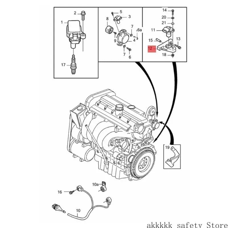 XXFF 30637803 Crankshaft Position Bracket for 1999-2006